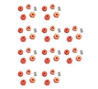 Gvvsjgdbis Lot de 10 adaptateurs hexagonaux de moyeu de roue combineur de 12 mm pour MN86K MN86KS MN86 MN86S MN G500 1/12 RC Accessoires de pièces de mise à niveau de voiture, rouge