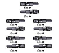 Gvvsjgdbis Lot de 10 arbres d'entraînement universels en métal pour pièces de voiture RC C14 C24 C34 C44 B14 B16 B24 B36 1/16