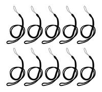 Gvvsjgdbis Lot de 10 cordons en nylon tressé pour collier d'appareil photo Noir
