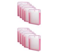 Gvvsjgdbis Lot de 10 organiseurs de papier pour scrapbooking - Rose - Extensible - Portable - Avec fermeture à bouton