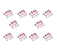 Gvvsjgdbis Lot de 10 pièces complètes de mise à niveau de l'embrayage de direction pour voiture télécommandée 144001 1/14, rouge, 50 pièces