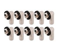 Gvvsjgdbis Lot de 10 raccords coudés pour tuyau d'évacuation d'air conditionné et unité de climatisation 15 mm