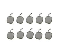 Gvvsjgdbis Lot de 10 sacs à fermeture éclair en polyuréthane de grande capacité pour casque Bluetooth et câble de données Noir