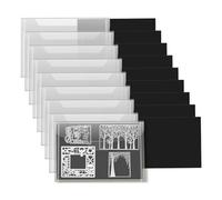 Gvvsjgdbis Lot de 10 sacs de découpe avec feuilles magnétiques en caoutchouc refermables pour matrices de découpe.