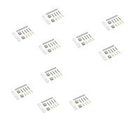 Gvvsjgdbis Lot de 10 supports de montage fixes en métal pour MN D90 D91 D99S MN99S 1/12 RC Truck Car Upgrade Parts Accessoires, Titane