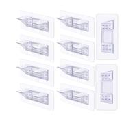 Gvvsjgdbis Lot de 10 supports d'étagère adhésifs, double rangée, design épais et renforcé pour étagères de cuisine