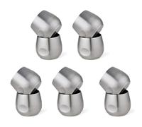 Gvvsjgdbis Lot de 10 tasses à expresso en acier inoxydable - 150 ml - Double paroi isotherme - Incassable - Pour pique-nique en plein air