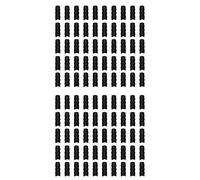 Gvvsjgdbis Lot de 100 connecteurs de fixation pour cadre de serre, film plastique noir, 20 mm