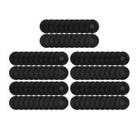 Gvvsjgdbis Lot de 100 couvre-casque jetables en tissu non tissé résistant à la poussière et à la transpiration Noir Facile à utiliser