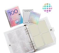 Gvvsjgdbis Lot de 100 enveloppes en cuir synthétique pour défi - Facile à utiliser - 23,2 x 19,3 x 2,2 cm
