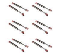 Gvvsjgdbis Lot de 12 arbres d'entraînement CVD en métal 110-140 mm pour 1/10 RC Rock Crawler Axial SCX10 90046