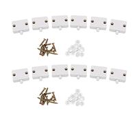 Gvvsjgdbis Lot de 12 interrupteurs LED pour porte de placard, interrupteur de lampe électrique normalement fermé, pour placard, garde-manger, armoire - Blanc