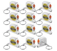 Gvvsjgdbis Lot de 12 mini mètres à ruban porte-clés de 3,8 cm pour fête d'anniversaire, cadeaux ou cadeaux - 1 m