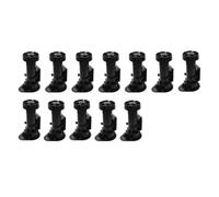 Gvvsjgdbis Lot de 12 pieds de nivellement d'armoire noirs réglables de 9,5 cm à 14,7 cm, pour meubles, armoires
