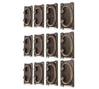 Gvvsjgdbis Lot de 12 poignées de tiroir vintage en bronze antique pour décoration de porte d'armoire