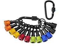Gvvsjgdbis Lot de 12 porte-embouts porte-embouts de 6,35 mm avec tige hexagonale pour tournevis, portable, léger, barre d'extension à dégagement rapide