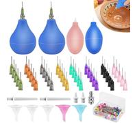 Gvvsjgdbis Lot de 150 outils de poterie en céramique avec applicateur de précision en céramique, pour décoration de poterie, céramique