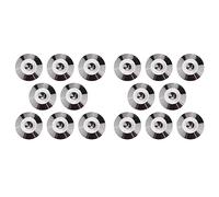 Gvvsjgdbis Lot de 16 pieds en métal résistant aux chocs pour haut-parleurs, lecteurs CD, tourne-disque, amplificateur, enregistreur