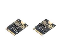 Gvvsjgdbis Lot de 2 adaptateurs 2230 NVMe M.2 mâle vers Oculink SFF-8612 SFF-8611 PCI-E4.0 67 broches femelles verticales pour SSD NVME U.2 EGPU