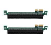 Gvvsjgdbis Lot de 2 adaptateurs PCI-E Express 1X vers 16X mâle vers femelle pour carte graphique