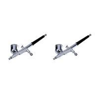 Gvvsjgdbis Lot de 2 aérographes à alimentation double action 0,5 mm 7 cc