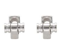 Gvvsjgdbis Lot de 2 arbres de retenue de cordes chromées pour guitare