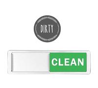 Gvvsjgdbis Lot de 2 autocollants magnétiques double face pour réfrigérateur - Aimant pour lave-vaisselle - Inscription « Clean Dirty » - Changement uniquement lorsque vous poussez - Anti-rayures - La