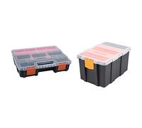 Gvvsjgdbis Lot de 2 boîtes à outils portables en plastique pour composants électroniques F-290 et F-156D