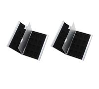 Gvvsjgdbis Lot de 2 boîtes de rangement pour cartes mémoire en alliage d'aluminium, étui pour carte TF, porte-boîte, grande capacité pour 24 cartes TF, accessoires