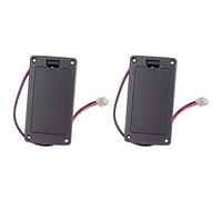 Gvvsjgdbis Lot de 2 boîtiers de batterie plats 9 V pour guitare électrique basse