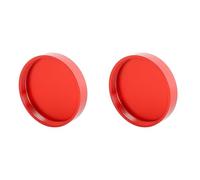 Gvvsjgdbis Lot de 2 bouchons anti-poussière entièrement en métal pour télescope M48 x 0,75 mm pour astrophotographie Rouge