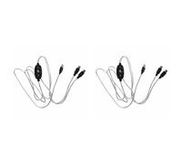 Gvvsjgdbis Lot de 2 câbles USB in-out MIDI convertisseur PC vers clavier de musique