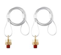 Gvvsjgdbis Lot de 2 connecteurs de valve de vidange pour réservoir d'air NPT 0,64 cm avec câble de 50 cm, réservoir de frein à air, valve de vidange