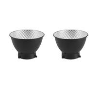 Gvvsjgdbis Lot de 2 diffuseurs réflecteurs standard pour lampe Bowens à baïonnette pour flash stroboscopique Bowens 55 degrés