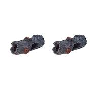 Gvvsjgdbis Lot de 2 grottes décoratives pour aquarium