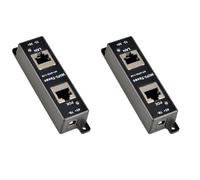 Gvvsjgdbis Lot de 2 injecteurs PoE Gigabit à port unique passif - Indication LED - Mode d'alimentation A et B - 4 paires