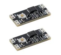 Gvvsjgdbis Lot de 2 modules de commutation à bouton simple bistable 4,5-26 V 1,3 UA charge 10 A basse puissance large tension Mini module de commutation à une touche