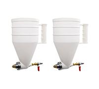 Gvvsjgdbis Lot de 2 pulvérisateurs de peinture pour murs extérieurs - Peinture en pierre véritable - Revêtement plastique - Pour mortier de ciment et latex
