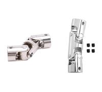 Gvvsjgdbis Lot de 2 raccords cardan double cardan universel RC avec vis, 10 x 10 mm et 8 x 8 mm