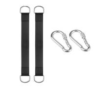 Gvvsjgdbis Lot de 2 sangles de suspension pour balançoire d'arbre avec 2 mousquetons à barre unique 2,4 m