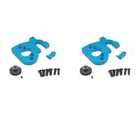 Gvvsjgdbis Lot de 2 supports de moteur de voiture RC avec engrenage moteur pour 144001 124019 124018 RC Pièces de rechange Accessoires de mise à niveau, bleu