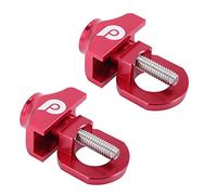 Gvvsjgdbis Lot de 2 tendeurs de chaîne de vélo en alliage d'aluminium pour vélo BMX Fixie Rouge