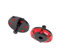 Gvvsjgdbis Lot de 2 vis de fixation M3 en métal pour voiture RC 1/8/1/10 - Accessoire de style B - Noir et rouge