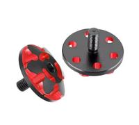 Gvvsjgdbis Lot de 2 vis de fixation M3 en métal pour voiture télécommandée 1/8/1/10 - Style A - Noir et rouge