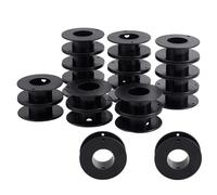 Gvvsjgdbis Lot de 20 bobines vides en plastique noir de 5,3 x 1,8 cm