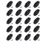 Gvvsjgdbis Lot de 20 boutons marche/arrêt pour chambre à coucher 6 A/250 VAC 10 A/125 VAC Noir