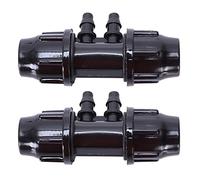 Gvvsjgdbis Lot de 20 connecteurs de tuyau d'arrosage de 28 mm à 2,2 cm - Mini tuyau d'irrigation, irrigation goutte à goutte et connecteur d'arrosage