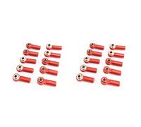 Gvvsjgdbis Lot de 20 joints à rotule en métal M2.5 pour A959 12428 144001 C24 MN D90 MN99S RC pièces de voiture, rouge