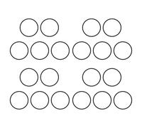 Gvvsjgdbis Lot de 20 joints toriques mécaniques en caoutchouc noir 66 mm x 60 mm x 3 mm