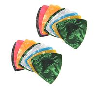 Gvvsjgdbis Lot de 20 médiators acoustiques 0,46 mm Couleurs assorties